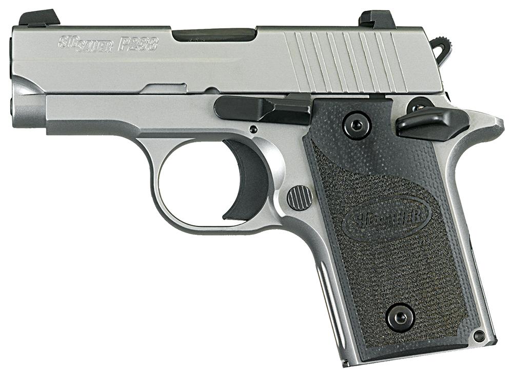 Sig P238 HD Pistol 238380HDNI, 380 ACP, 2.7", Blackwood Grips, Nickel Finish, 6 Rds