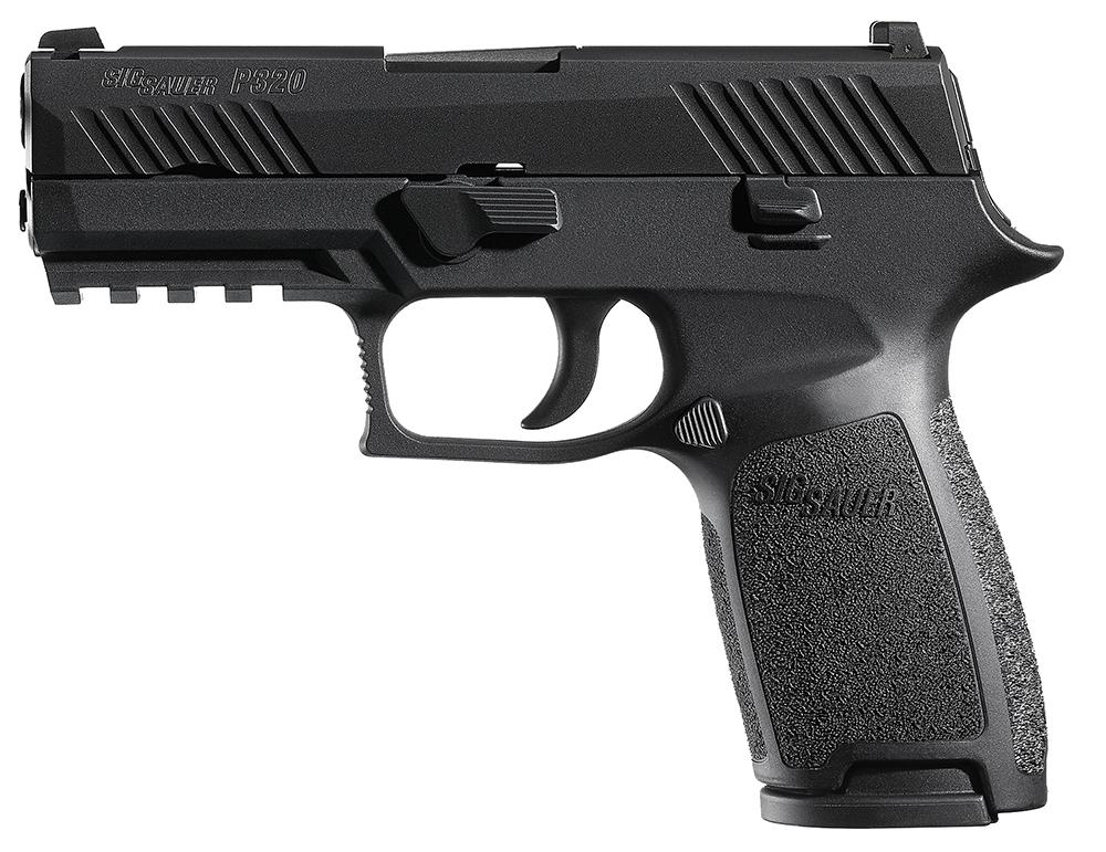 Sig P320 Carry Pistol 320CA45BSS, 45 ACP, 3.9", Polymer Grip, Black Nitron Finish, SLITE Night Sights, 10 Rds