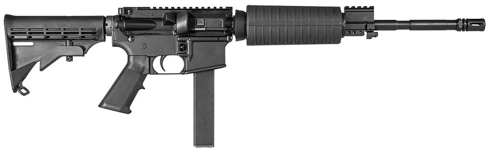 CMMG Mk9LE Semi-Auto Rifle 90A1A4B, 9mm, 16.1", 6-Position Black Stock, Black Finish, 32 Rds