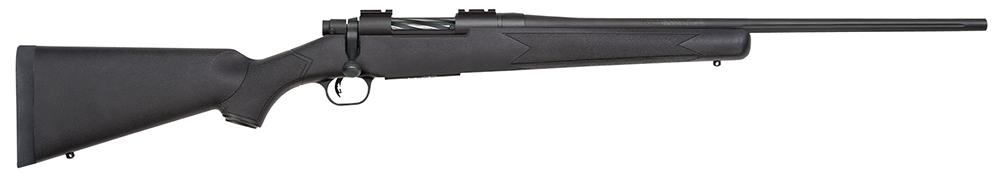 Mossberg Patriot Bolt Action Rifle 27843, 22-250 Remington, 22", Black Synthetic Stock, Blued Finish, 5 Rds