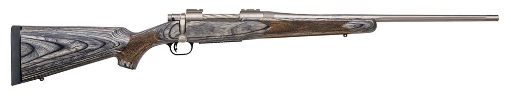 Mossberg Patriot Bolt Action Rifle 27912, 270 Winchester, 22", Laminate Gray Stock, Silver Marinecote Finish, 5 Rds