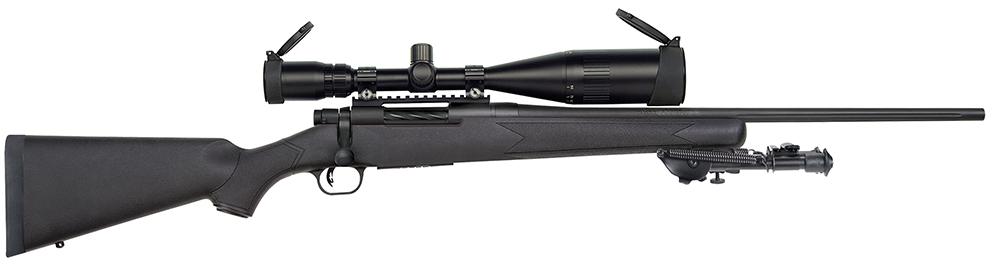 Mossberg Night Train Bolt Action Rifle 27923, 308 Winchester, 22", Black Synthetic Stock, Blued Finish