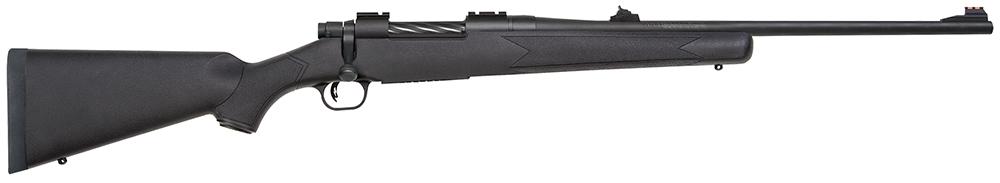 Mossberg Patriot Bolt Action Rifle 27928, 375 Ruger, 22", Black Synthetic Stock, Blued Finish, 4 Rds