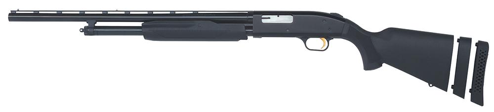 Mossberg 500L Left-Hand Shotgun 59822, 20 Gauge, 22", 3" Chmbr, Black Synthetic Adjustable Stock, Black Finish