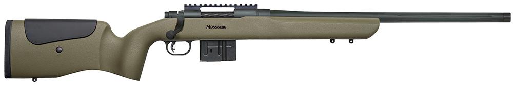 Mossberg MPV Long Rnage Bolt Action Rifle 27697, 308 Winchester, 20", Green Synthetic Stock, Blued Finish, 10 Rds