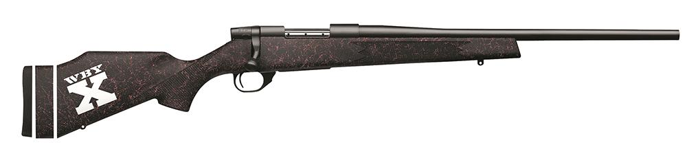 Weatherby Vanguard 2 Girls Hunt 2 Rifle VYP7M8RR0O, 7mm-08 Remington, 20", Black w/Pink Spiderweb Synthetic Stock, Blued Finish, 5 Rds
