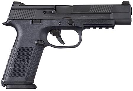 FN Herstal FNS9 Long Slide Pistol 66710, 9mm, 5.0", Black Polymer Grips, Black Finish, 10 Rds