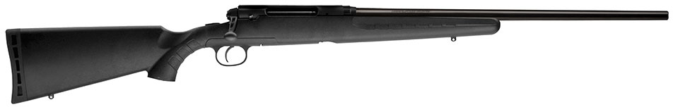 Savage Axis Rifle 22210, 22-250 Remington, 22 in Heavy Barrel, Black Synthetic Stock, Black Finish