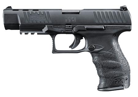 Walther PPQ M2 Pistol 2796092, 9mm, 5", Black Poly Grip/Frame, Black Finish, 10 Rds