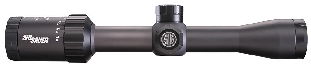 Sig Whiskey3 Rifle Scope SOW32202, 2-7x, 32mm Obj, 1" Tube, Black, QuadPlex Reticle