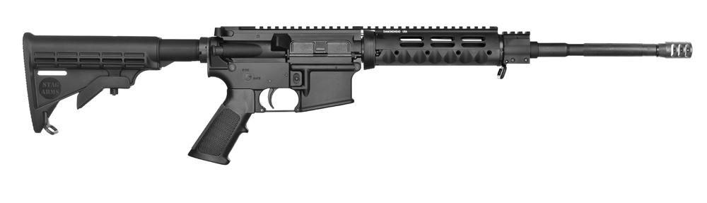 Stag Arms 3G Semi-Auto Rifle SA3G10, 223 Remington/5.56 NATO, 18", MAGS EFX Stock, Black Hard Coat Anodized Finish, 10 Rd