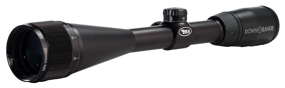 BSA Down Range Optics Rifle Scope DR624X44MD, 6-24x, 44mm Obj, 1" Tube, Black Matte