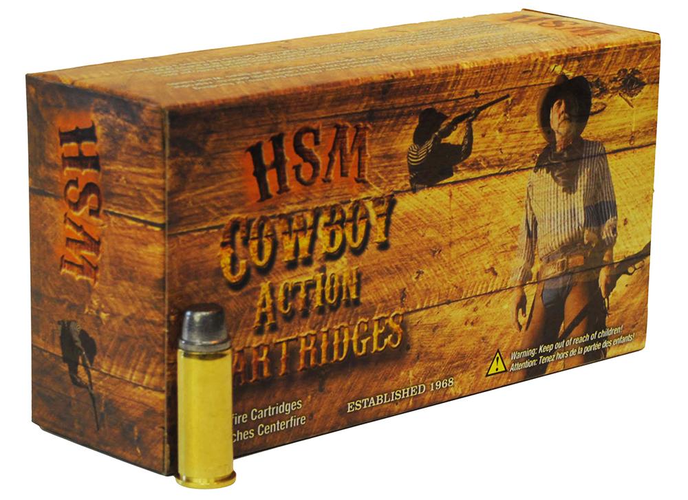 HSM Cowboy Action Pistol Ammunition 3571N, 357 Mag, Semi-Wadcutter, 158 GR, 1175 fps, 50 Rd/Bx