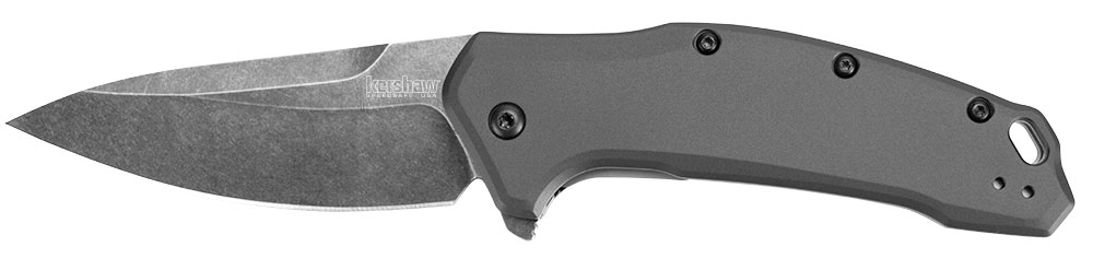 Kershaw Link Folder Knive w/Drop Point Straight Edge Blade Gray (1776GRYBW)
