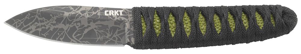 Columbia River Lucas Burnley Drop Point Fixed Knife w/Plain Edge & Paracord Wrap Black Handle (2480)