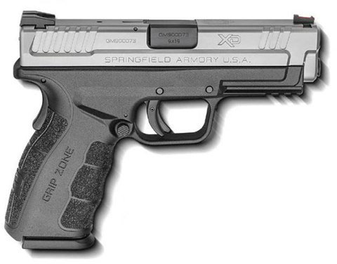 Springfield XD Mod.2 Essential Package Sub-Compact Pistol XDG9301, 9mm, 4", Polymer Grips, Two-Tone Finish, 10 Rds