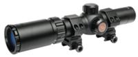 TruGlo TruBrite Rifle Scope TG8514BC, 1-4x, 24mm Obj, 30mm Tube, Black, Circle Duplex Reticle