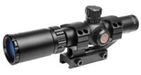TruGlo Tru-Brite Rifle Scope TG8514BT, 1x-4x, 24mm Obj, 30mm Tube, Black, Fine Crosshair Reticle