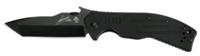 Kershaw Emerson Tanto Folding Knife w/Plain Edge & G10 Black Handle (6044TBLK)