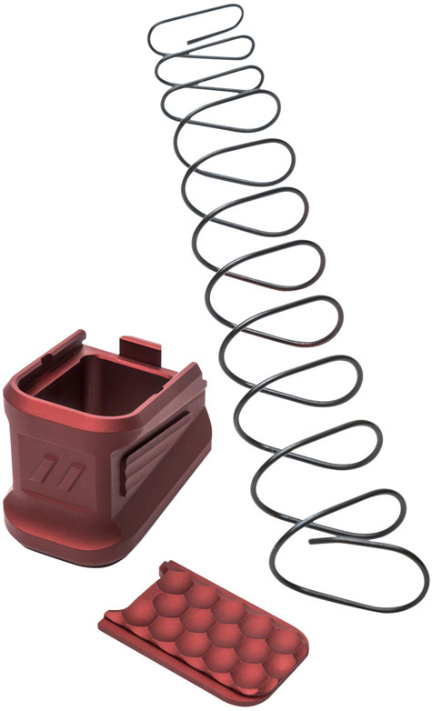 Zev Technologies +5 Magazine Extension Basepad for Glock, Red (BPADEXTGLCK5R)