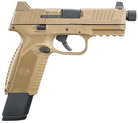 FN Herstal 509 Tactical Pistol 66100373, 9mm, 4 in, FDE Polymer Grip, No Manual Safety, FDE Finish, 24 Rd