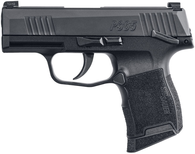 Sig P365 Manual Safety Pistol 3659BXR3MS, 9mm, 3.1 in, Polymer Grip, Nitron Finish, X-Ray 3 Sights, 10Rd