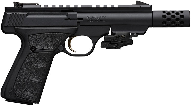 Browning Buck Mark Black Label Pistol 051552490, 22 LR, 5.90", Black Ultragrip FX, Black Finish, 10 Rds