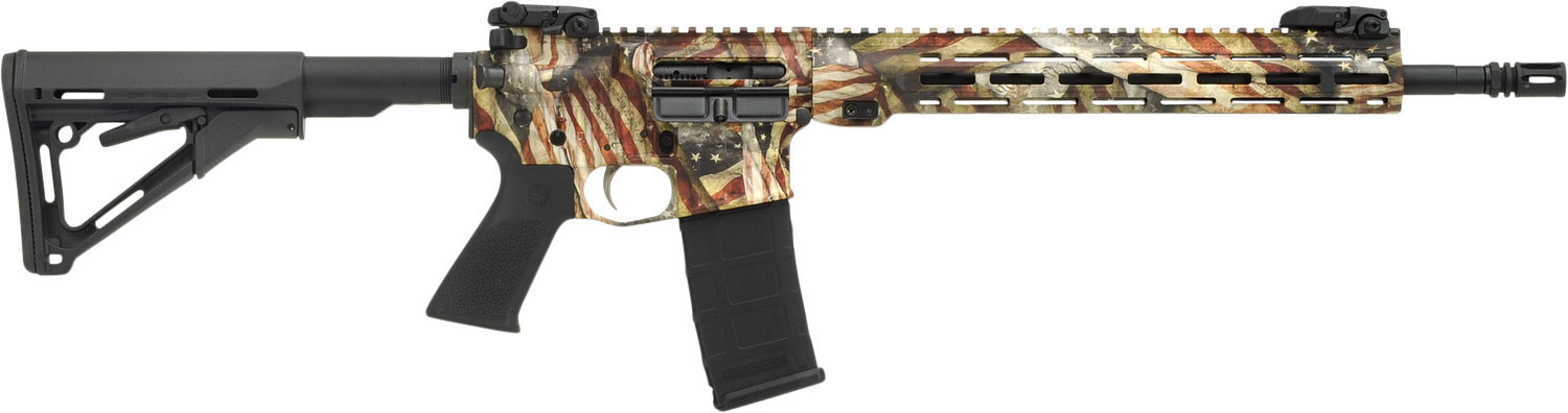 Savage MSR15  Recon Semi-Auto Rifle 22990, 223 Remington/5.56 NATO, 16", Synthetic Stock, American Flag Finish, 30 Rds