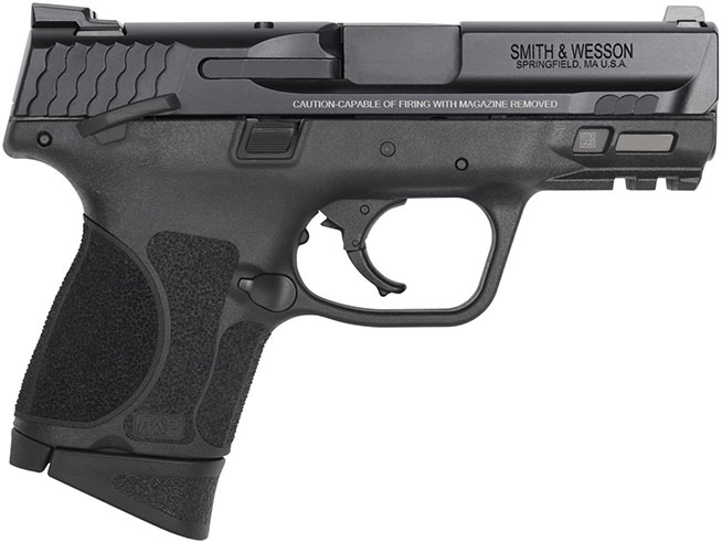 Smith & Wesson M&P9 M2.0 Sub-Compact Pistol 12482, 9mm, 3.6 in, Textured Polymer Grip, Black Finish, 12 Rd
