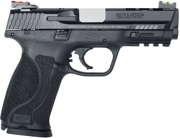 Smith & Wesson M&P 9 M2.0 Performance Pistol 11822, 9mm, 4.25" Ported, Black Grips, Black Finish, 17 Rd