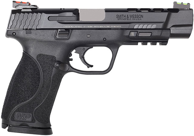 Smith & Wesson M&P 9 M2.0 Performance Pistol 11824, 9mm, 5" Ported, Black Grips, Black Finish, 17 Rd