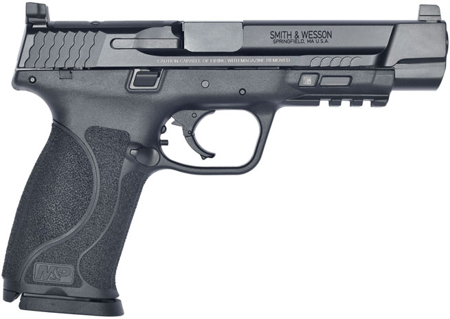 Smith & Wesson M&P 9 M2.0 Performance Pistol 11828, 9mm, 5", Black Grips, Black Finish, 17 Rd