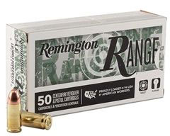 Remington Range Pistol Ammunition T9MM2, 9mm, Full Metal Jacket (FMJ), 124 GR, 50 Rd/bx