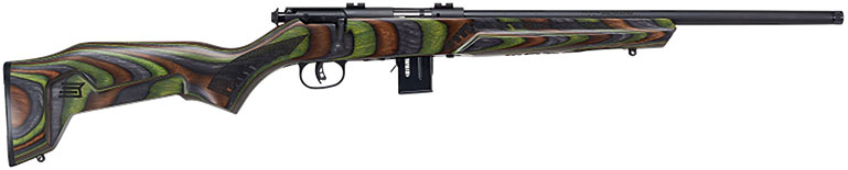 Savage 93R17 Minimalist Bolt Action Rifle 96636, 17 HMR, 18 in, Laminate Stock, Black Finish, 5 Rds