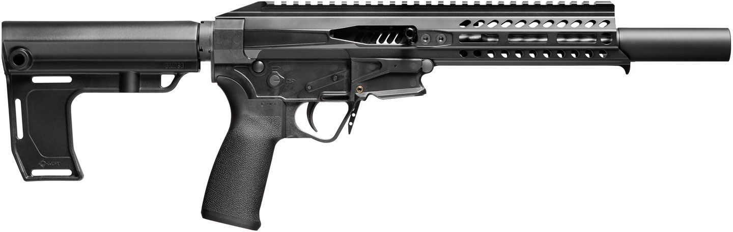POF Rebel Semi-Auto Pistol 01664, 22 LR, 8", Black MFT Stock, Black Finish, 10 Rds