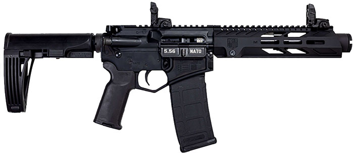 Diamondback DB15 Pistol DB15PDS10B, 223 Remintgon, 10" in, Polymer Grip, Black Finish, 30 Rd
