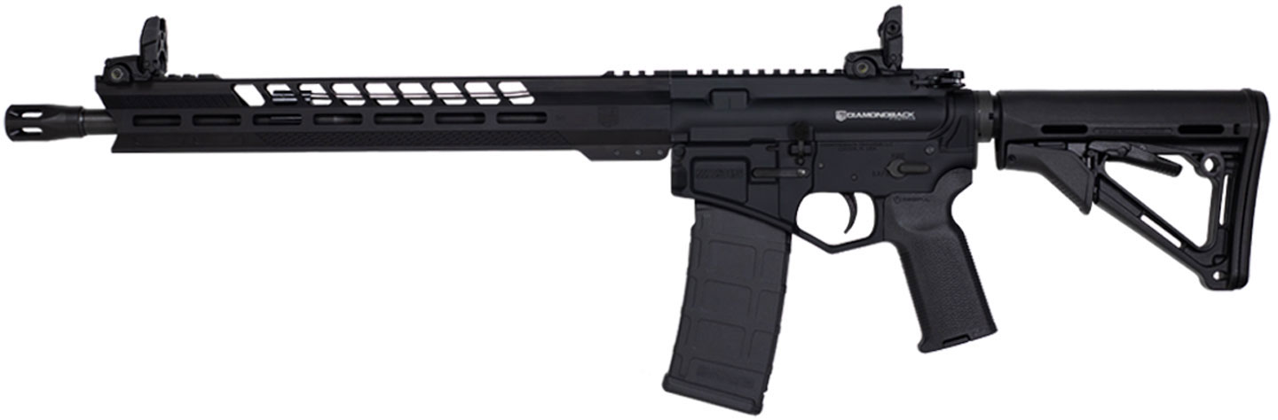 Diamondback DB15 Semi-Auto Rifle DB15BGSB, 223 Remington-5.56 NATO, 16", Black Stock, Black Finish, 30 Rds