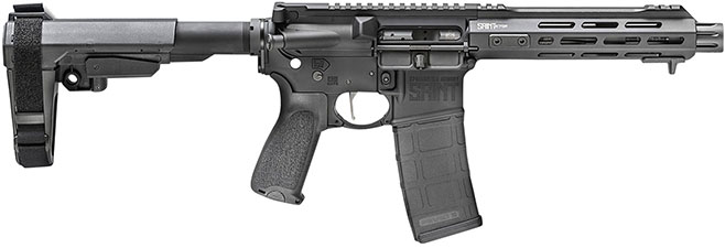 Springfield Saint Victor Semi-Auto Pistol STV975556BSBA3, 223 Remington/5.56 NATO, 7.5", SBA3 Tactical Brace, Black Finish, 30 Rds