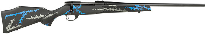 Weatherby Vanguard Blue Compact Rifle VYB7M8RR0O, 7mm-08 Rem, 20", Blue Synhetic Stock, Black Finish, 5 Rds