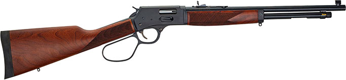 Henry Big Boy Steel Large Loop Lever Action Rifle H012GML, 357 Magnum / 38 Special, 20", Walnut Stock, Black Finish, 10 Rds