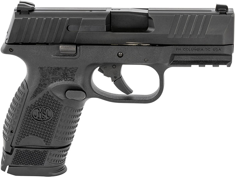 FN 509 Compact Pistol 66100815, 9mm Luger, 3.70", Textured Black Grip, Matte Black Finish, 15 Rds