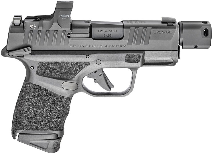 Springfield Hellcat RDP Semi-Auto Optics Ready Pistol HC9389BTOSPWASPMS, 9mm, 3", Polymer Grips, Manual Safety, Black Finish, 11 Rds
