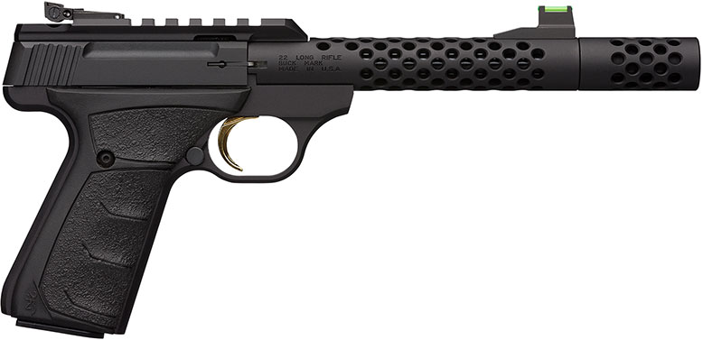 Browning Buck Mark Plus Pistol 051574490, 22 LR, 5.90", Black Ultragrip FX, Black Finish, 10 Rds