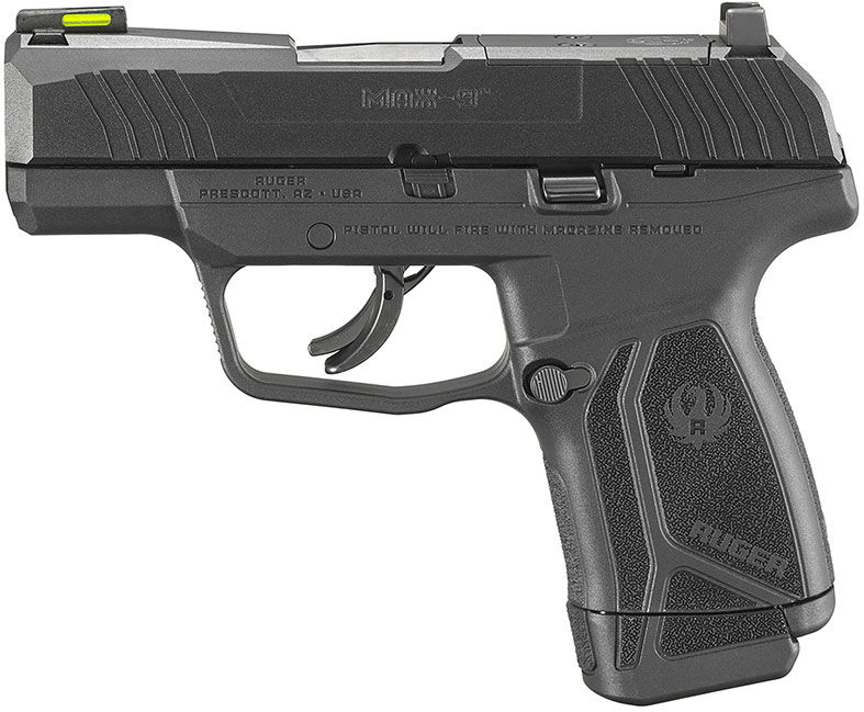Ruger 3503 Max-9 Pro Optic Ready Pistol 3503, 9mm, 3.2 in, Black Polymer Grip, Blue Finish, 12 Rds