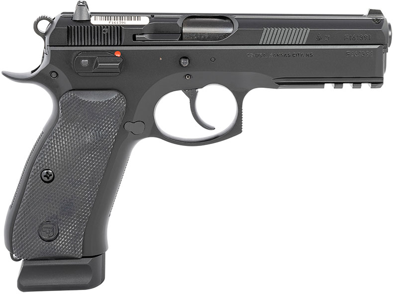 CZ 75 SP-01 Semi-Auto Pistol 89152, 9mm, 4.6", Black Grip, Black Finish, 18 Rd