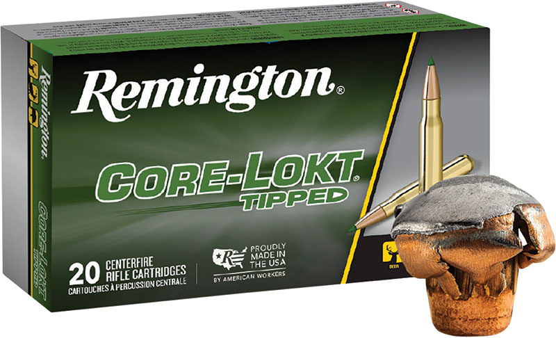 Remington Rifle Ammuntion RT308WC, 308 Winchester, Core-Lokt Tipped, 180 GR, 2640 fps, 20 Rd/bx