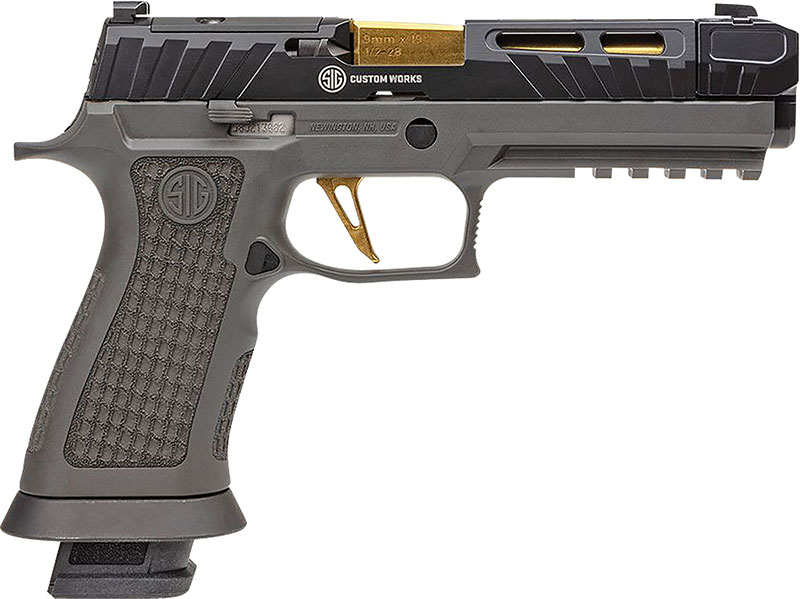 Sig Sauer P320 Spectre Comp Pistol P320V003, 9mm, 4.6" Threaded, Gray Polymer Frame, XRAY3 Sights, 21 Rds