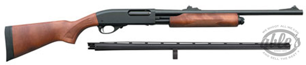 Remington Model 870 Express Combo Pump Shotgun 81293, 12 Gauge, 28"/18.5", Wood Stock, Blued Finish