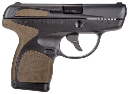 Taurus Spectrum Pistol 1007031119, 380 ACP, 2.8", FDE Polymer Grips, Black Finish, 6/7 Rds