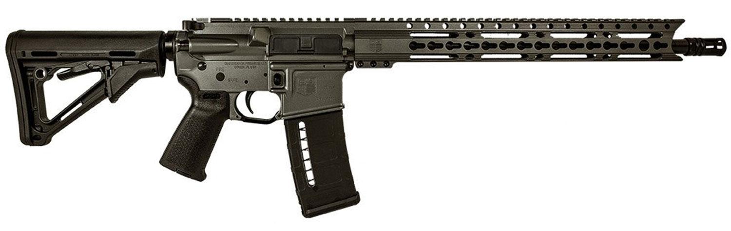 Diamondback DB15 Semi-Auto Rifle DB15ETG, 223 Remington/5.56 NATO, 16", Magpul CTR Gray Stock, Gray/Black Finish, 30 Rd